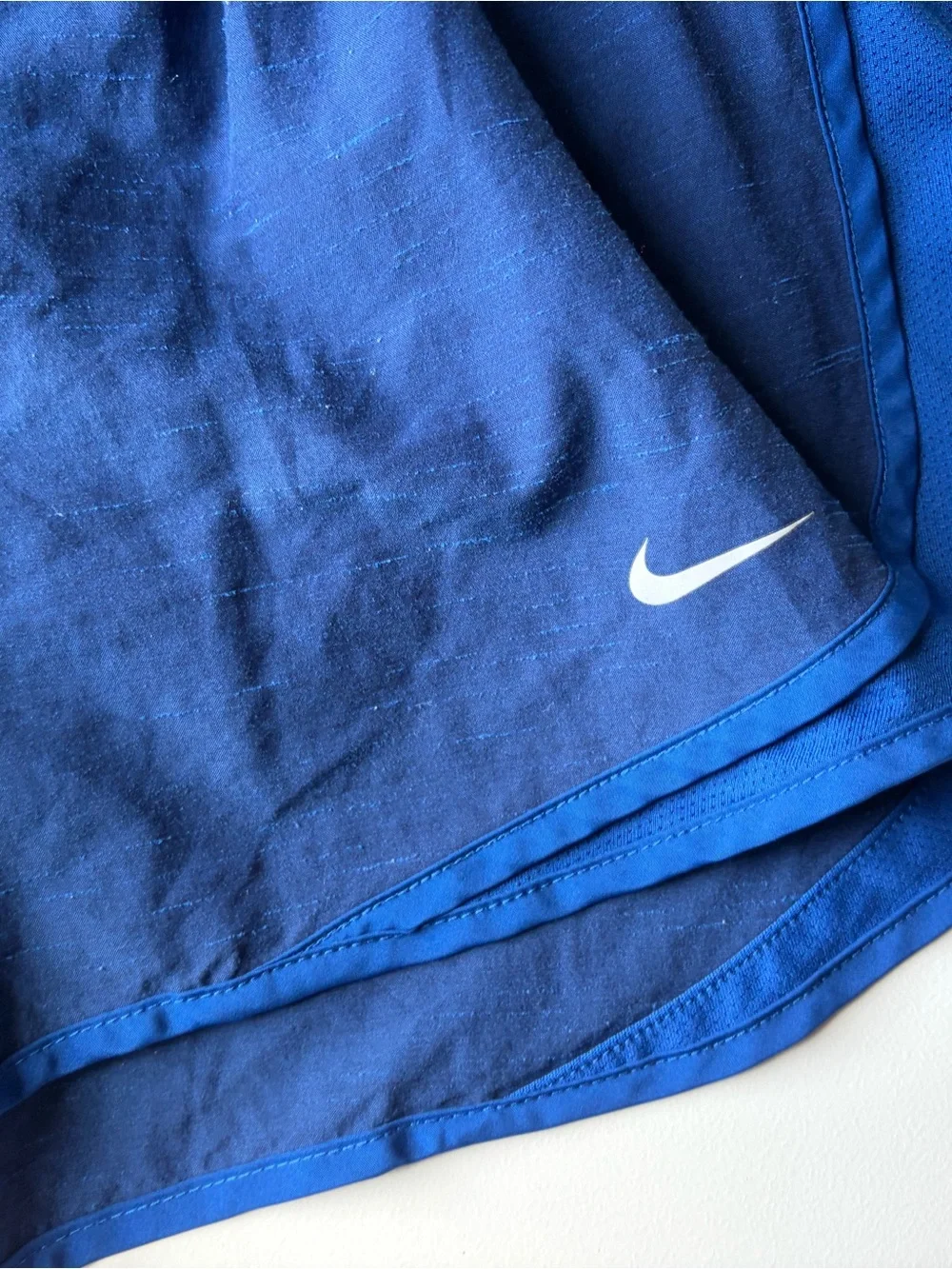 Nike Dri-Fit Women's Navy and Royal Blue Athletic Shorts Sz Small